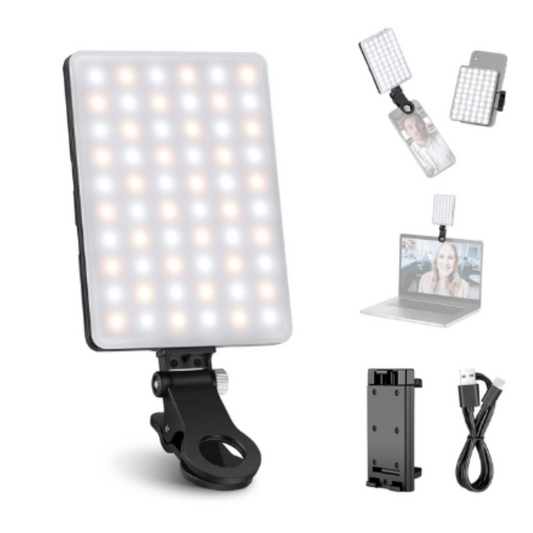 LUZ LED CUADRADA SELFIE CON BATERIA